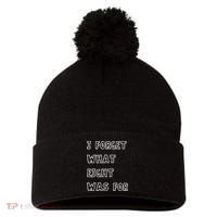 I Forget What Eight Was For Violent Femmes Kiss Off Pom Pom 12in Knit Beanie thumb 0