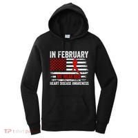 In February We Wear Red Heart Disease Awareness Month Women's Hoodie thumb 0