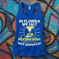 In Florida We Salt Margaritas Not Sidewalks Winter Gift Women's Tank Top thumb 3