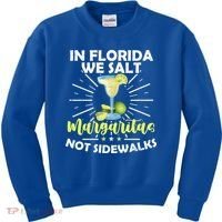 In Florida We Salt Margaritas Not Sidewalks Winter Gift Kids Sweatshirt thumb 0