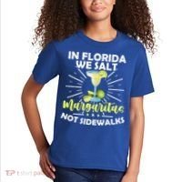 In Florida We Salt Margaritas Not Sidewalks Winter Gift Kids T-Shirt thumb 2