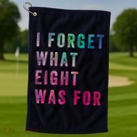 I Forget What 8 Was For Funny Saying Golf Towel thumb 1