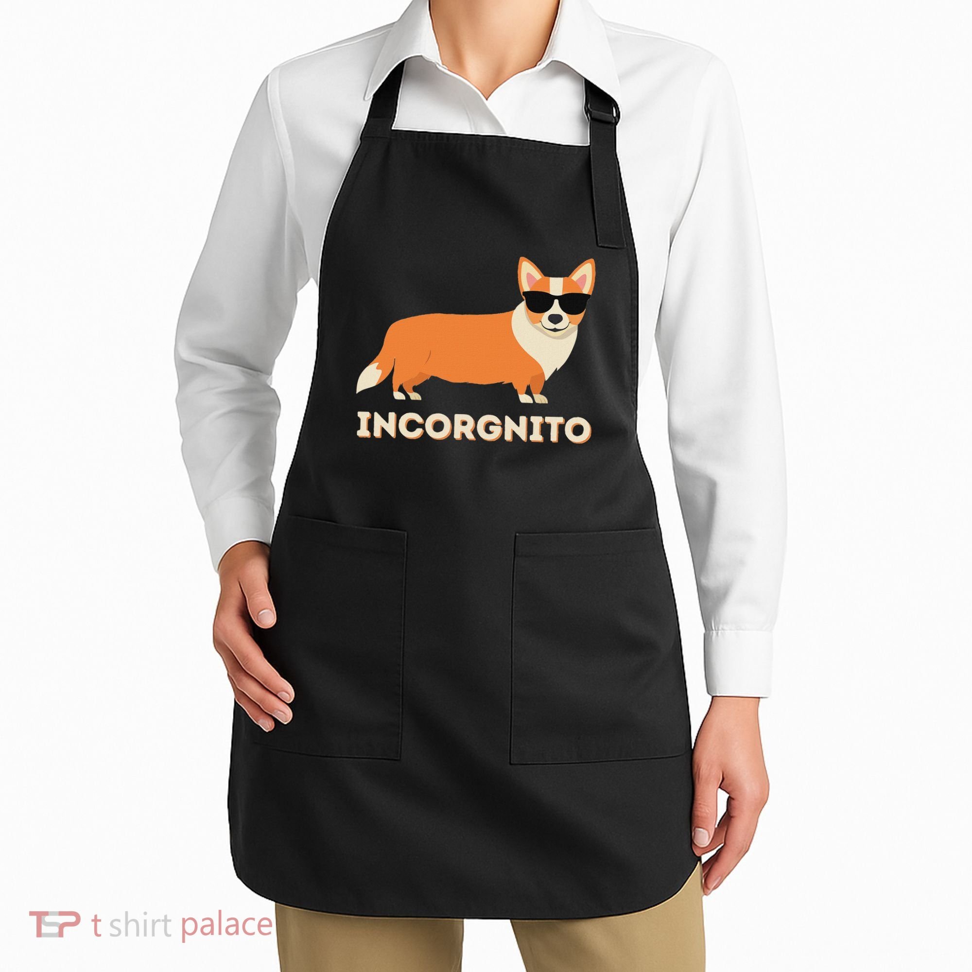 Incorgnito Funny Welsh Corgi Owner Dog Lover Apron
