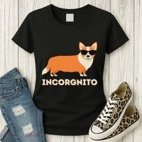 Incorgnito Funny Welsh Corgi Owner Dog Lover Women's T-Shirt thumb 3