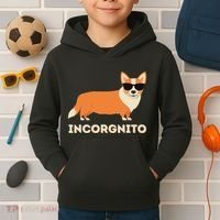 Incorgnito Funny Welsh Corgi Owner Dog Lover Kids Hoodie thumb 2