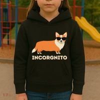 Incorgnito Funny Welsh Corgi Owner Dog Lover Kids Hoodie thumb 3