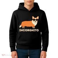 Incorgnito Funny Welsh Corgi Owner Dog Lover Kids Hoodie thumb 4
