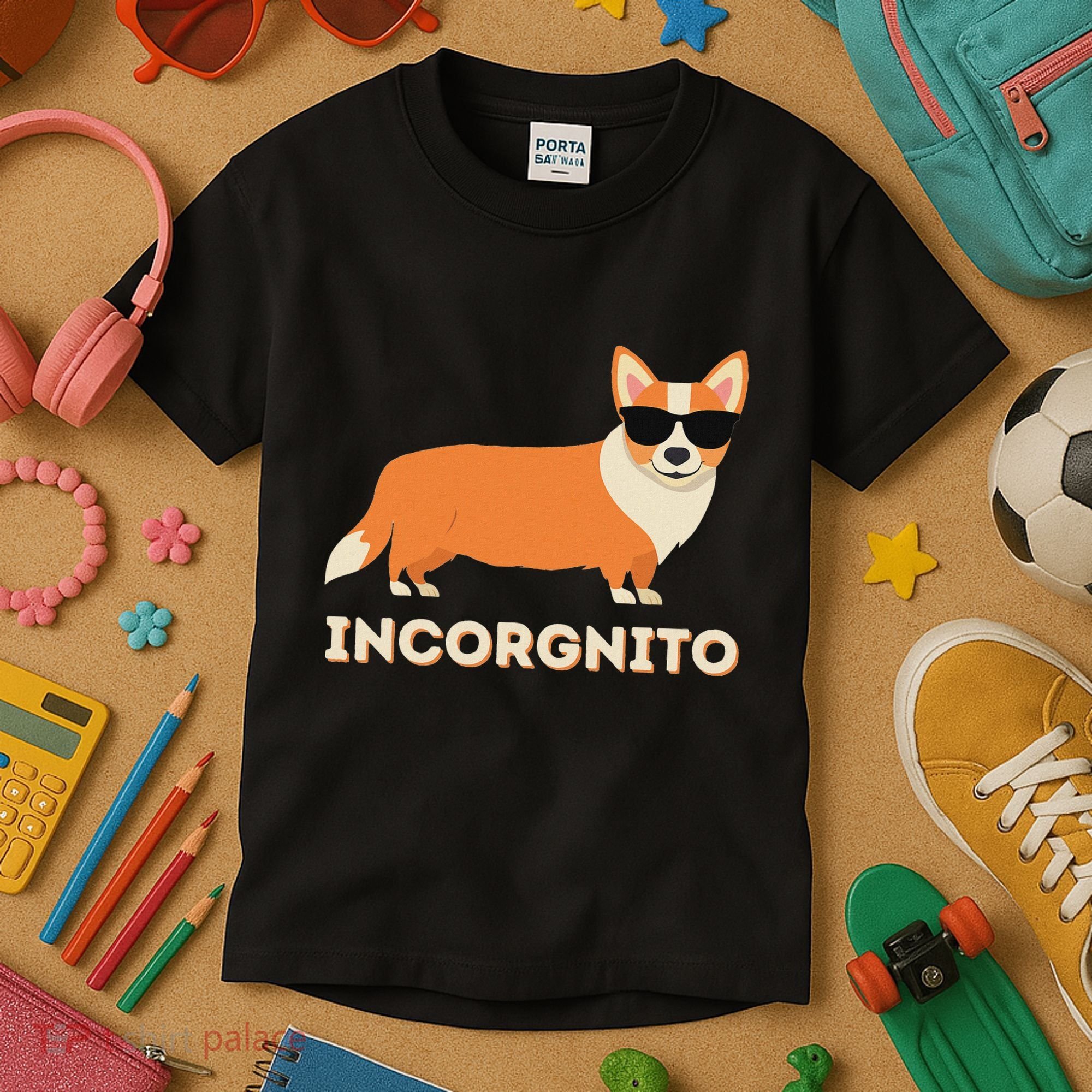 Incorgnito Funny Welsh Corgi Owner Dog Lover Kids T-Shirt