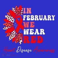 In February We Wear Red Heart Disease Awareness Red Ribbon Meaningful Gift Women's Tank Top thumb 5