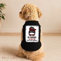 In February We Wear Red Heart Disease Awareness Gift Doggie Tank thumb 2