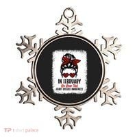 In February We Wear Red Heart Disease Awareness Gift Ornament thumb 0