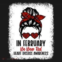 In February We Wear Red Heart Disease Awareness Gift Ornament thumb 1