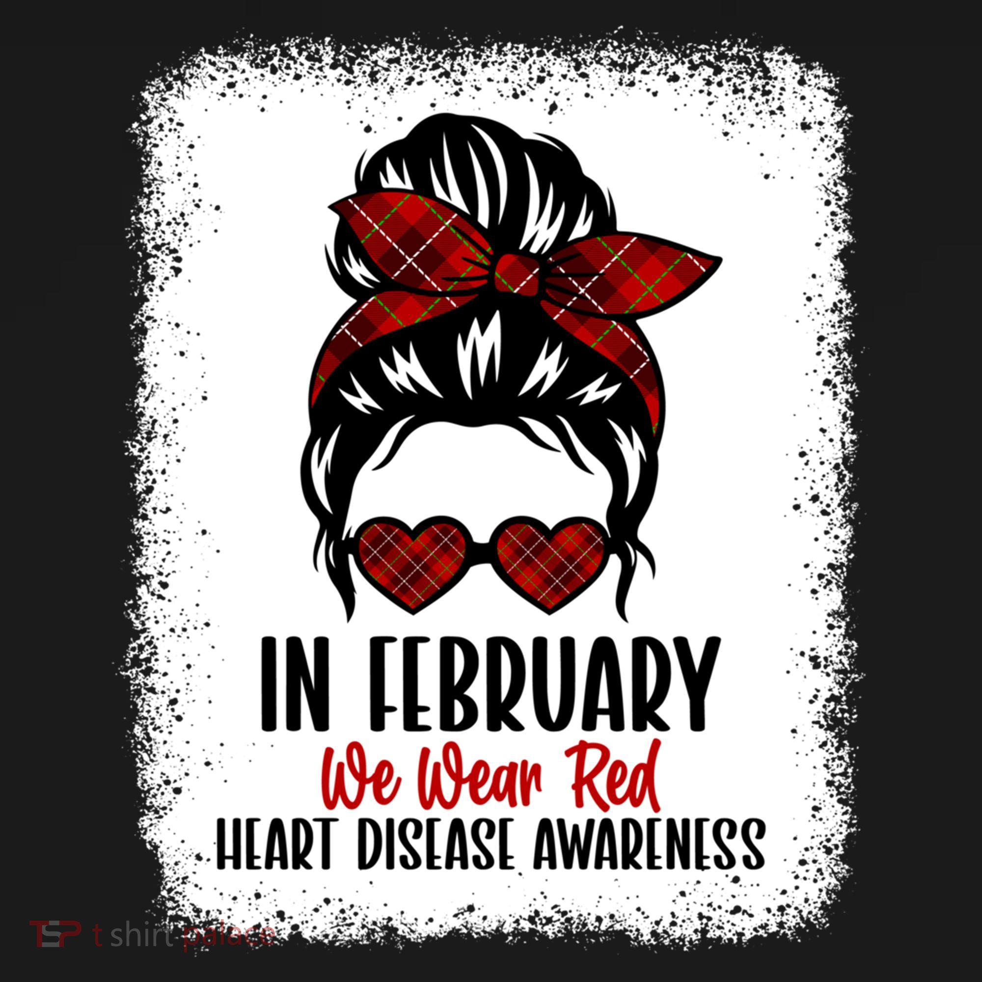 In February We Wear Red Heart Disease Awareness Gift Ornament