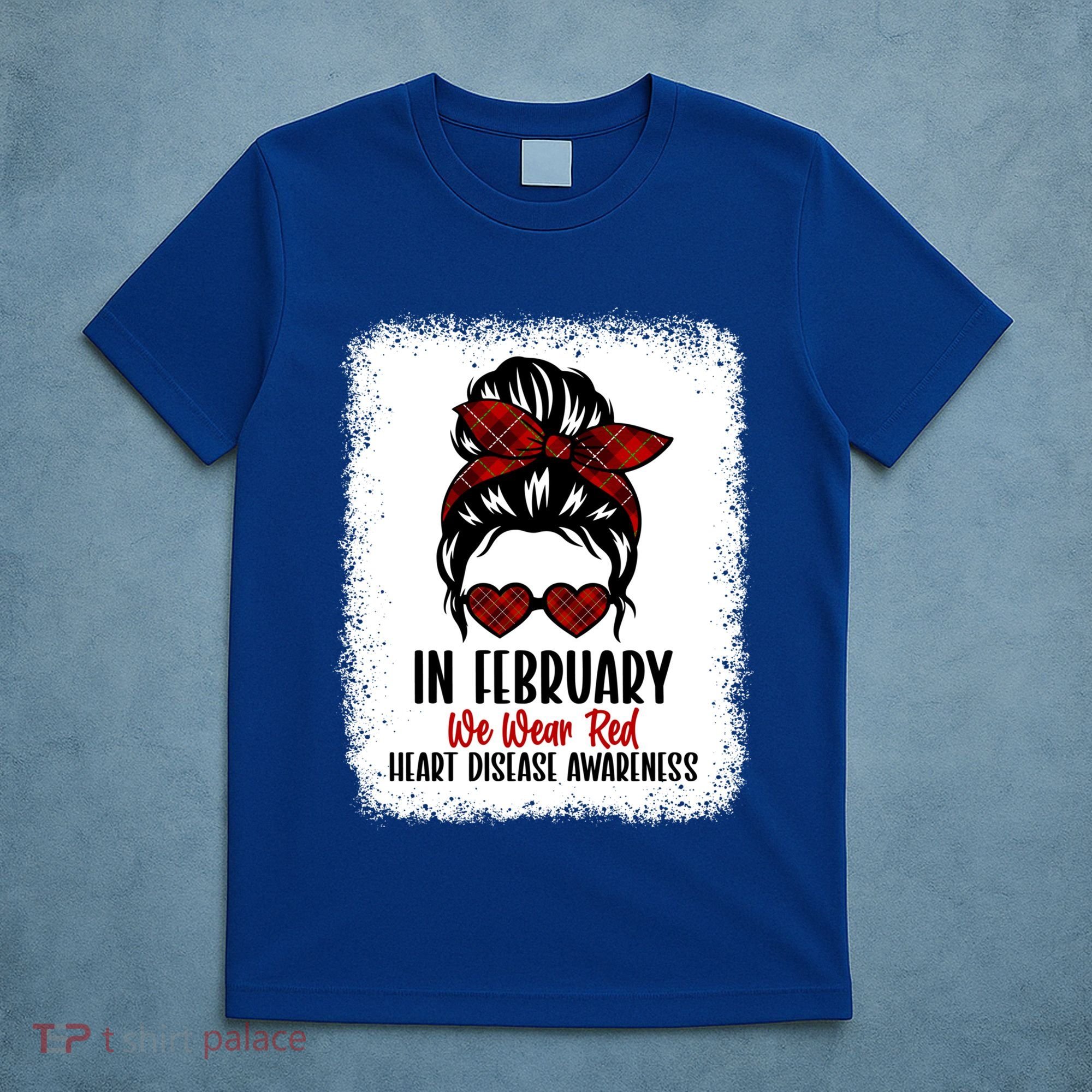 In February We Wear Red Heart Disease Awareness Gift T-Shirt
