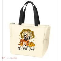 It's Fall Y'all Pug Dog Pumpkin Autumn Thanksgiving Tote Bag thumb 3