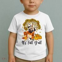 It's Fall Y'all Pug Dog Pumpkin Autumn Thanksgiving Toddler T-Shirt thumb 2