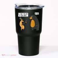 I'll Fight You With My Bear Hands Oh Deer Tee Funny Meme Tumbler thumb 0