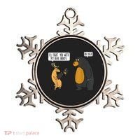 I'll Fight You With My Bear Hands Oh Deer Tee Funny Meme Ornament thumb 0