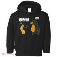 I'll Fight You With My Bear Hands Oh Deer Tee Funny Meme Toddler Hoodie thumb 0