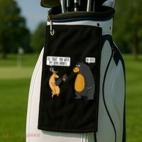 I'll Fight You With My Bear Hands Oh Deer Tee Funny Meme Golf Towel thumb 2