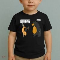 I'll Fight You With My Bear Hands Oh Deer Tee Funny Meme Toddler T-Shirt thumb 2
