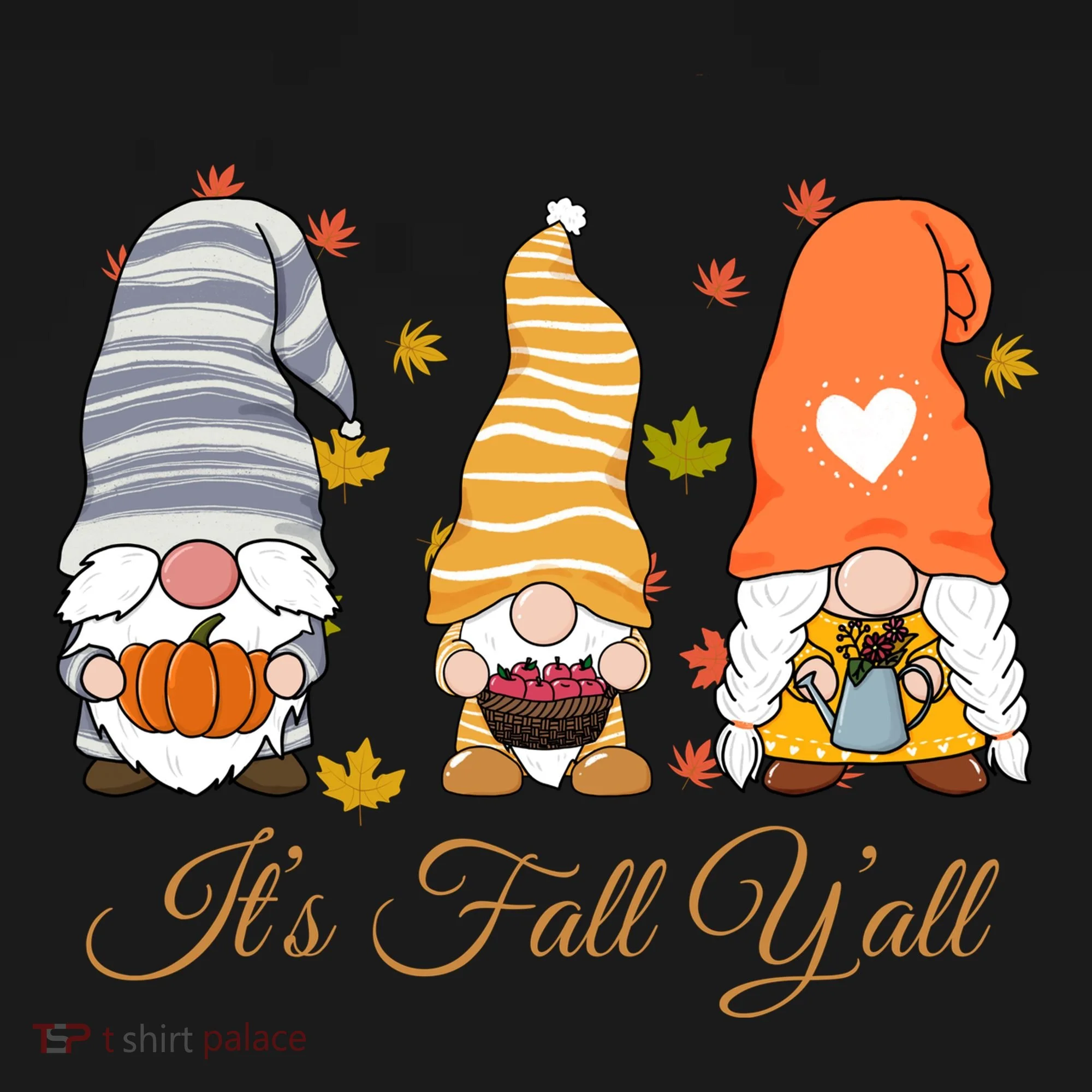 It's Fall Y'all Cute Gnomes Doggie Tank