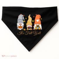 It's Fall Y'all Cute Gnomes USA-Made Doggie Bandana thumb 0