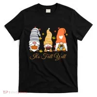 It's Fall Y'all Cute Gnomes T-Shirt thumb 0