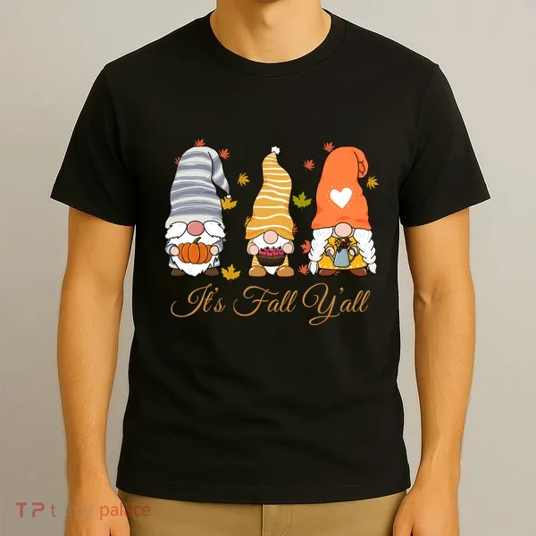 It's Fall Y'all Cute Gnomes T-Shirt