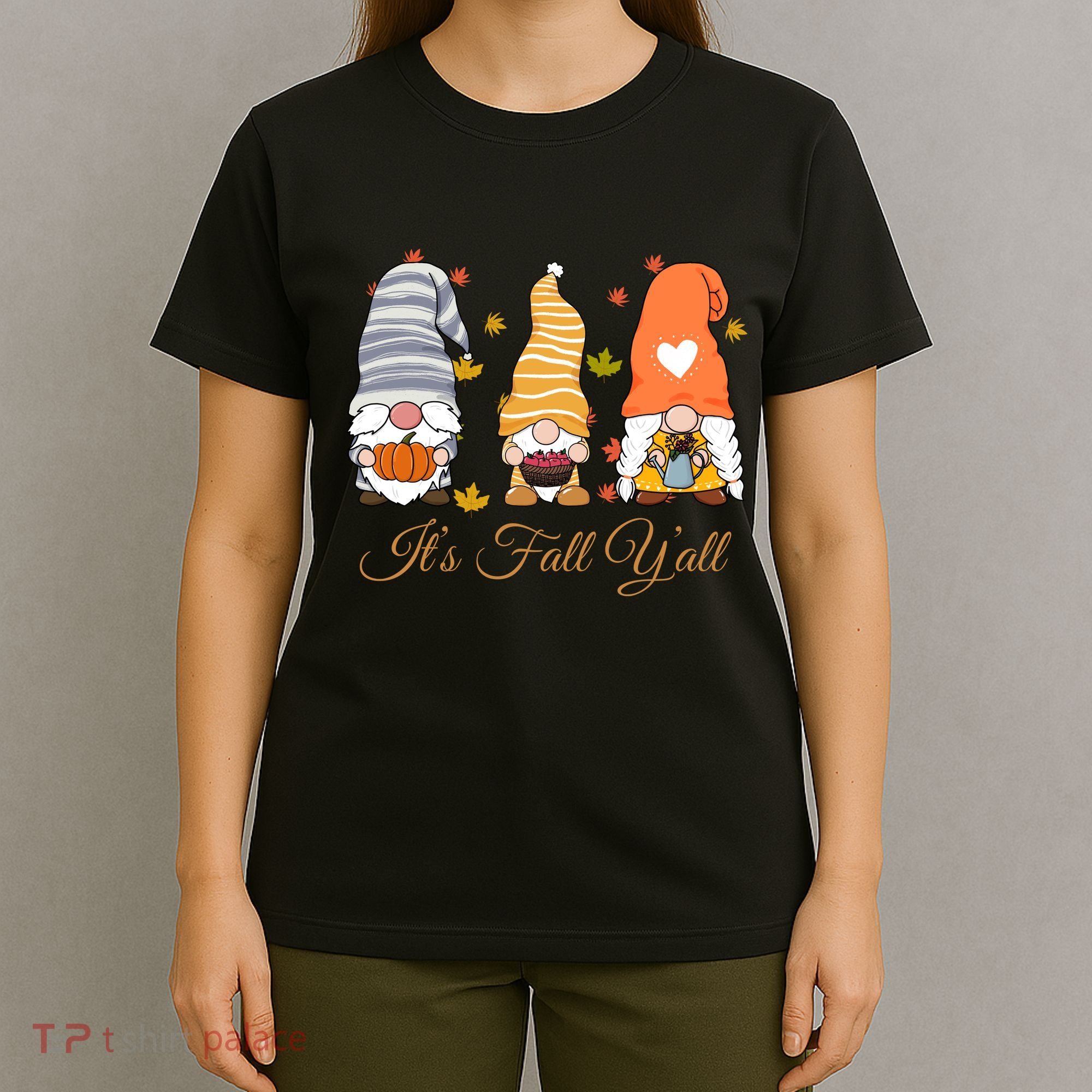 It's Fall Y'all Cute Gnomes T-Shirt