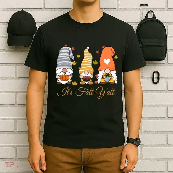 It's Fall Y'all Cute Gnomes T-Shirt