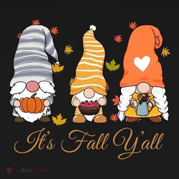 It's Fall Y'all Cute Gnomes T-Shirt