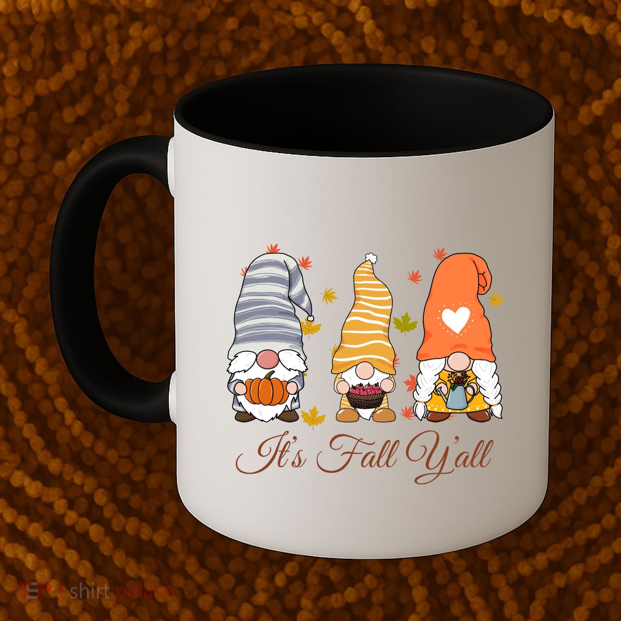 It's Fall Y'all Cute Gnomes Coffee Mug