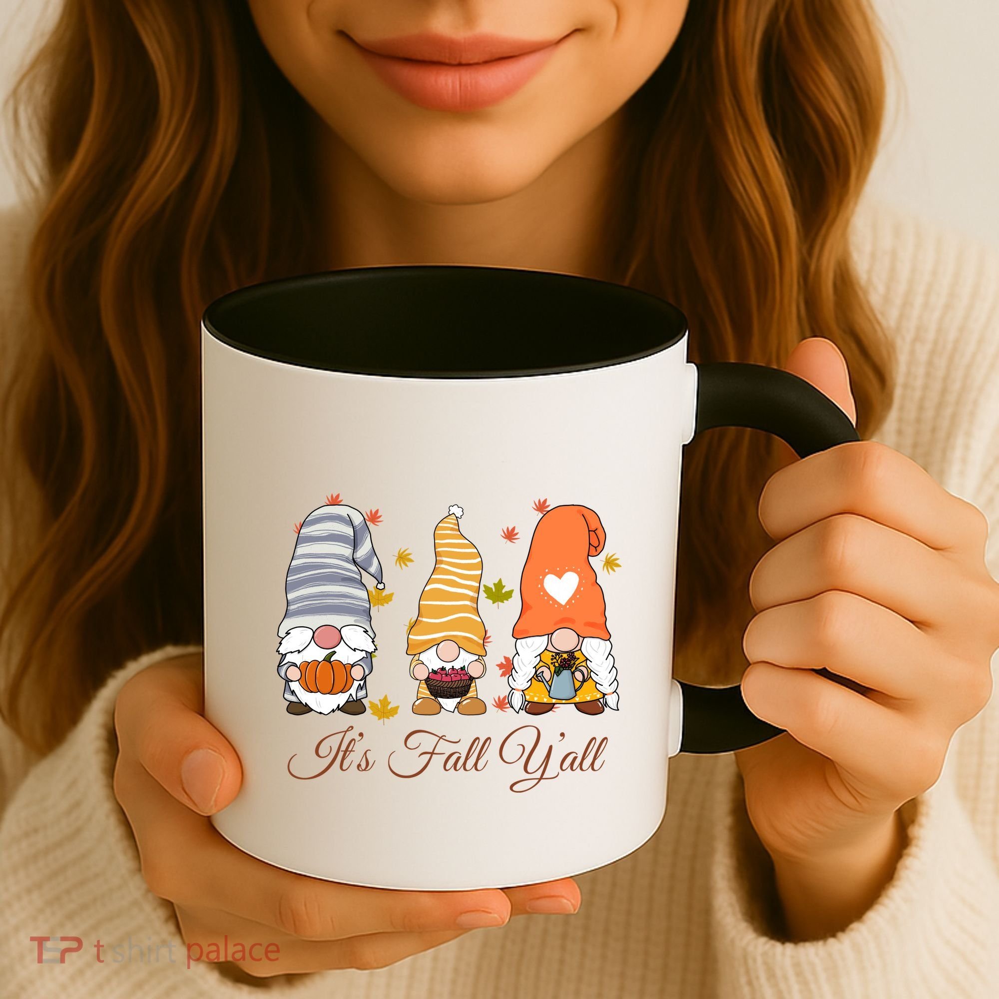 It's Fall Y'all Cute Gnomes Coffee Mug