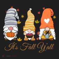 It's Fall Y'all Cute Gnomes Beanie thumb 2