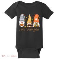 It's Fall Y'all Cute Gnomes Baby Bodysuit thumb 0