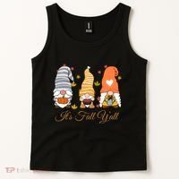 It's Fall Y'all Cute Gnomes Tank Top thumb 2