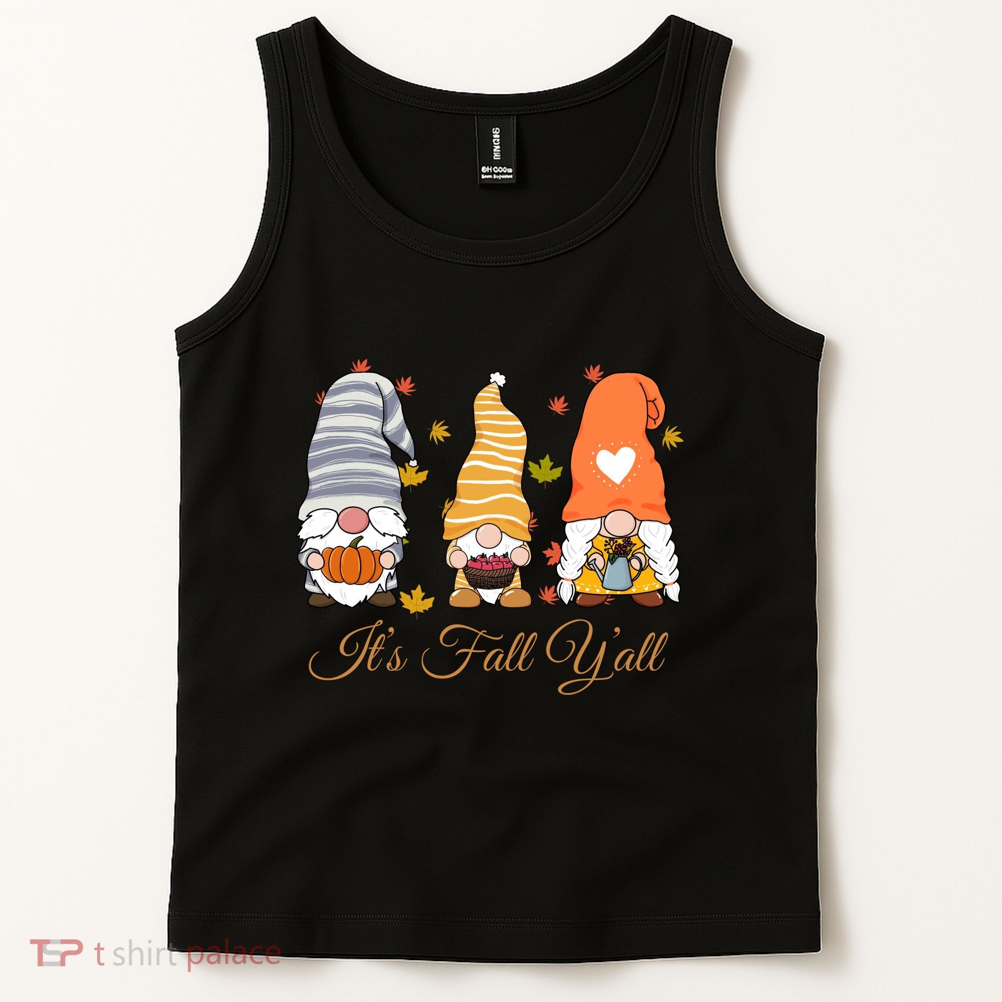 It's Fall Y'all Cute Gnomes Tank Top