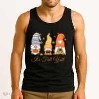 It's Fall Y'all Cute Gnomes Tank Top thumb 3