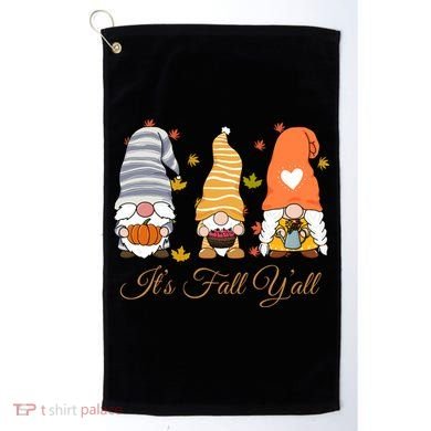 It's Fall Y'all Cute Gnomes Golf Towel