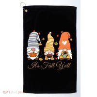 It's Fall Y'all Cute Gnomes Golf Towel thumb 0