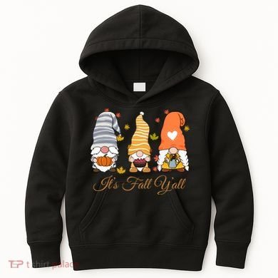 It's Fall Y'all Cute Gnomes Kids Hoodie