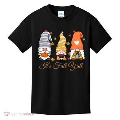 It's Fall Y'all Cute Gnomes Kids T-Shirt
