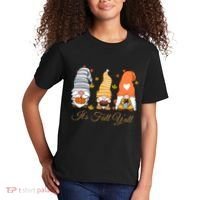 It's Fall Y'all Cute Gnomes Kids T-Shirt thumb 2