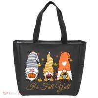 It's Fall Y'all Cute Gnomes Tote Bag thumb 0