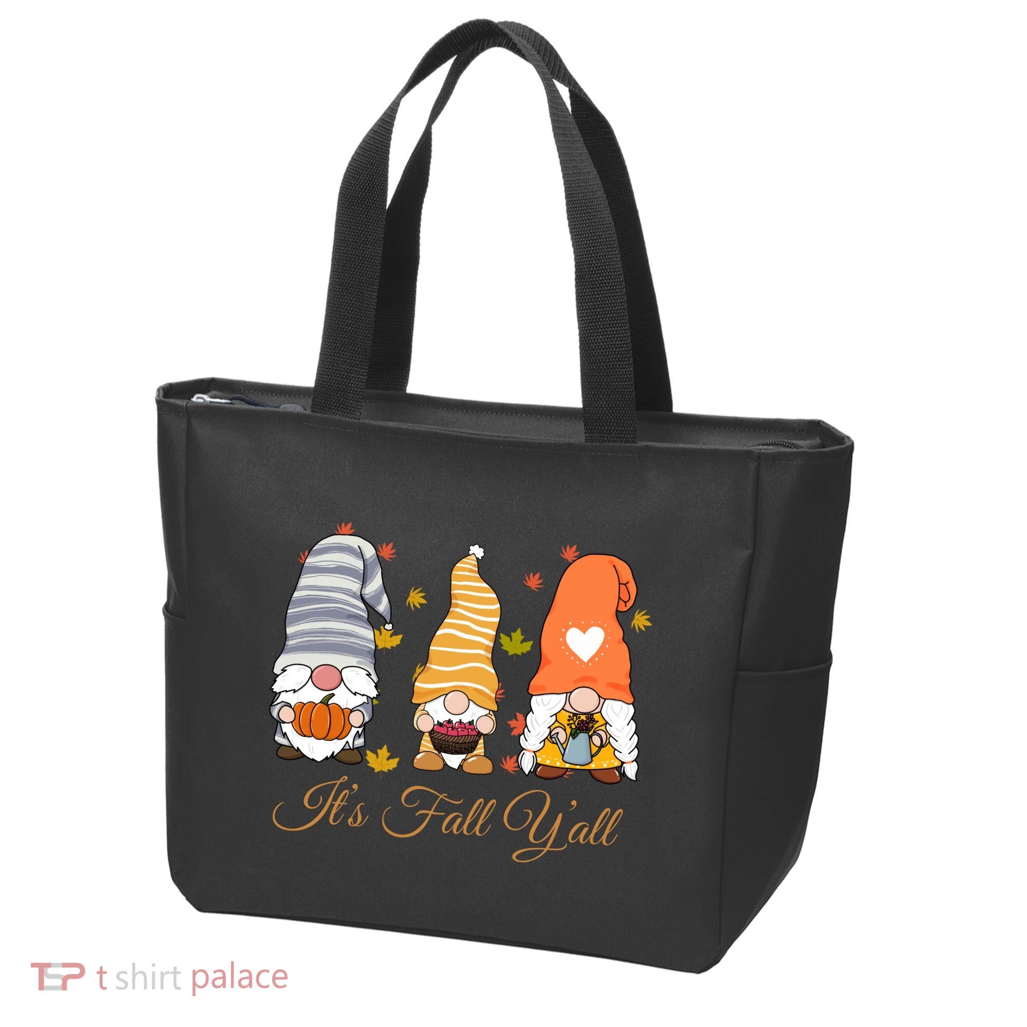 It's Fall Y'all Cute Gnomes Tote Bag