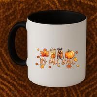 ItS Fall YAll Pumpkin Spice Latte Dog Miniature Schnauzer Gift Coffee Mug thumb 2