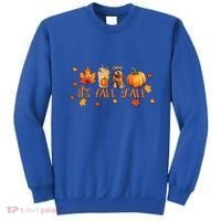 ItS Fall YAll Pumpkin Spice Latte Dog Miniature Schnauzer Gift Sweatshirt thumb 0