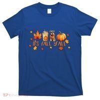 ItS Fall YAll Pumpkin Spice Latte Dog Miniature Schnauzer Gift T-Shirt thumb 0