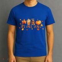 ItS Fall YAll Pumpkin Spice Latte Dog Miniature Schnauzer Gift T-Shirt thumb 3